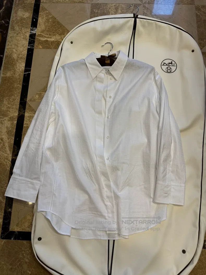 Hermes Hermes Loose-fitting shirt Size XXS / US 00 / IT 34 - 1 Thumbnail