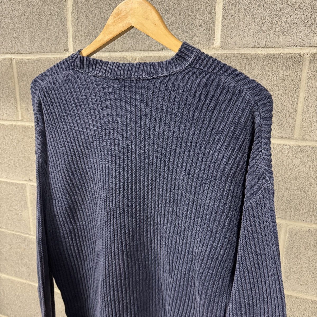 Vintage Vintage 90s Made in USA Sweater Ribbed Cotton ERD Grunge Size US L / EU 52-54 / 3 - 4 Thumbnail