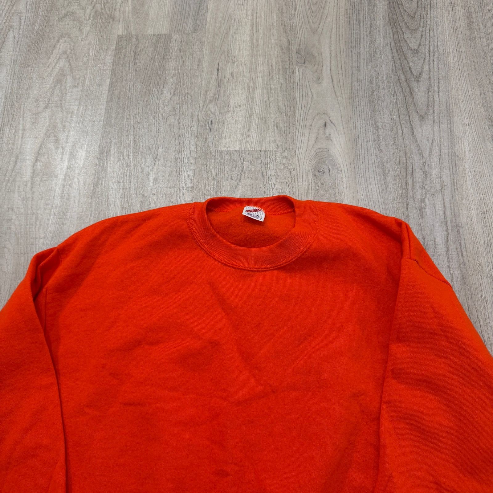 Vintage Vintage Jerzees Sweatshirt Large Orange Pullover 90s USA Size US L / EU 52-54 / 3 - 2 Thumbnail