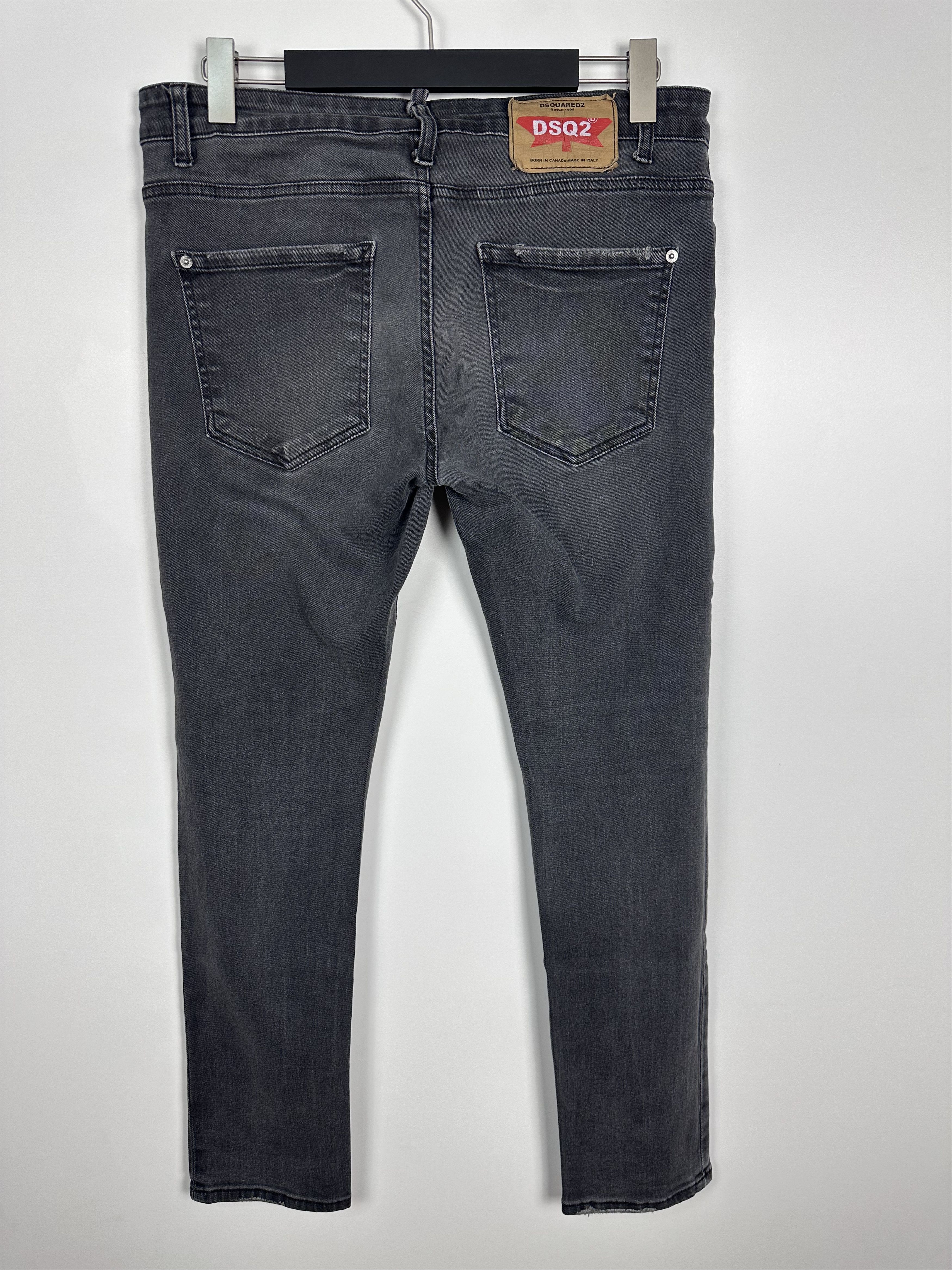 Dsquared2 Dsquared2 Black Washed Denim Distressed Jeans Mens Size 52 Size US 36 / EU 52 - 5 Thumbnail