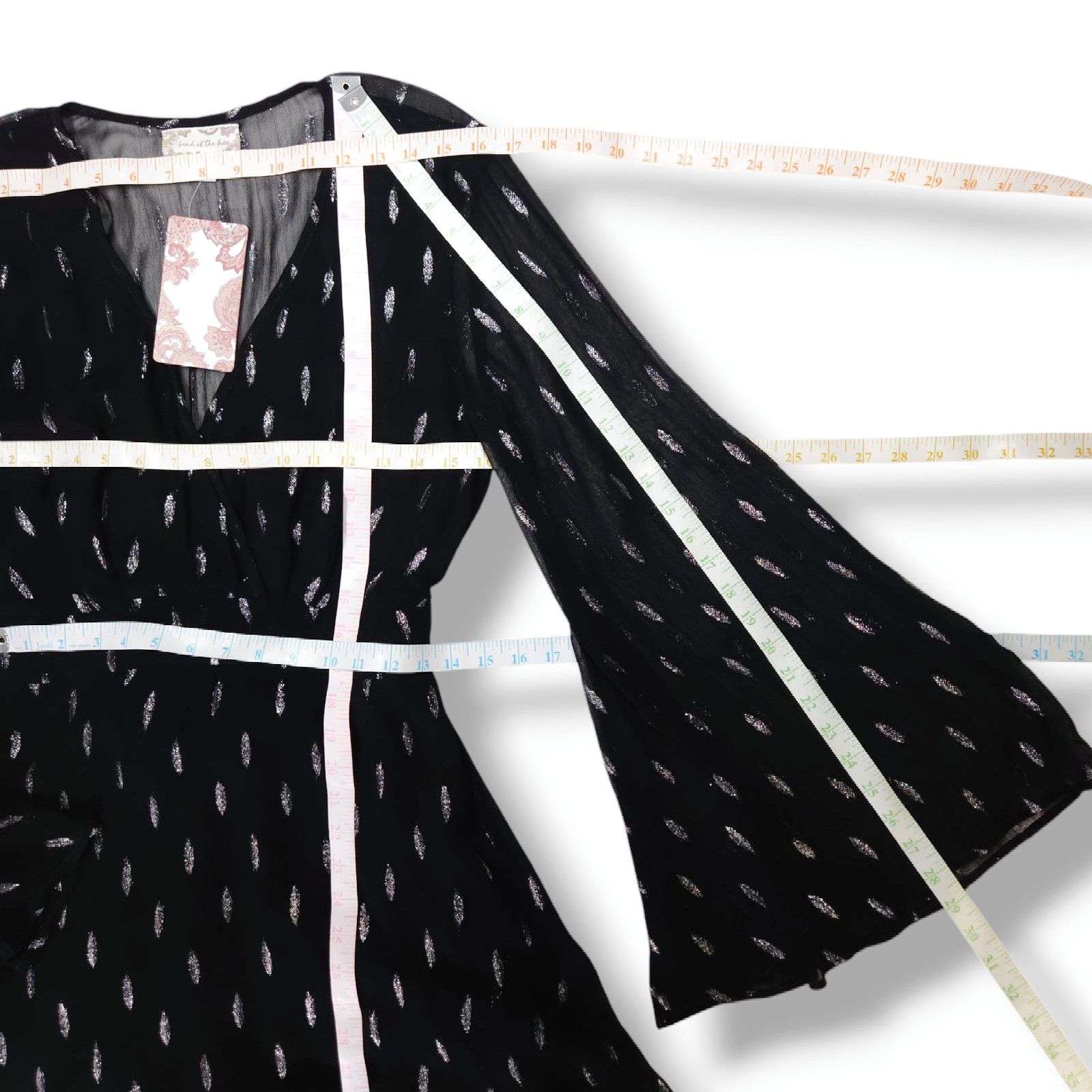 Other NWT B.O.G. Band of the Free Evette Shimmer Mini Dress Sz. M Size M / US 6-8 / IT 42-44 - 9 Thumbnail