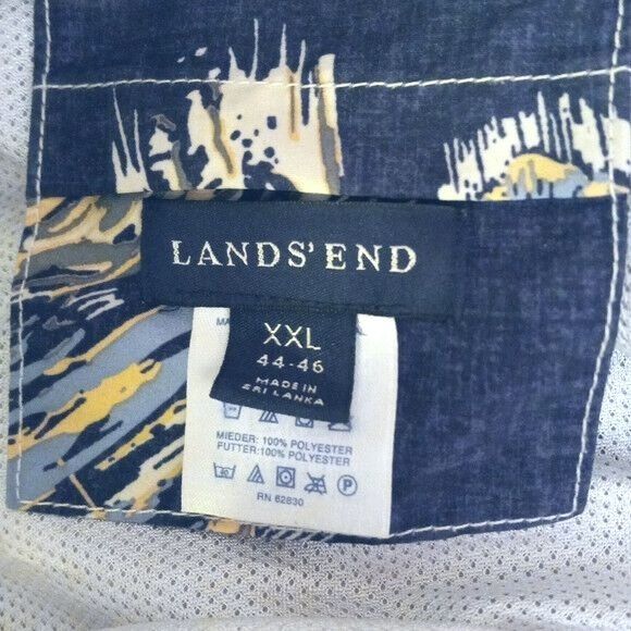 Lands' End Lands End XXL 44-46 Mens Blue Swim Trunks Shorts Bathing Sui Size US 44 / EU 60 - 3 Thumbnail