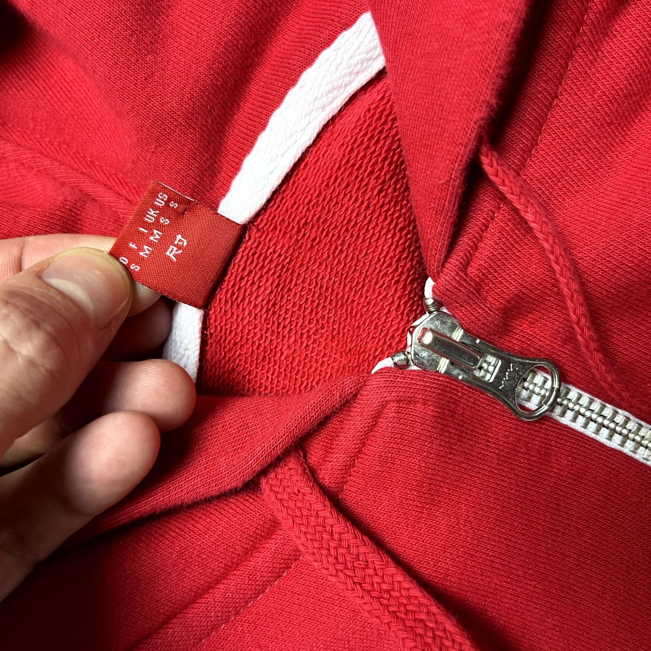 Esprit Y2K Esprit San Francisco Full Zip Cotton Red Hoodie Size S Size S / US 4 / IT 40 - 9 Thumbnail