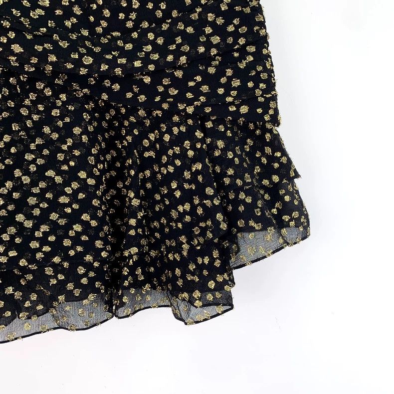 Saint Laurent Paris Saint Laurent Paris size XXS Black broken gold embroidered Size 23" - 4 Thumbnail