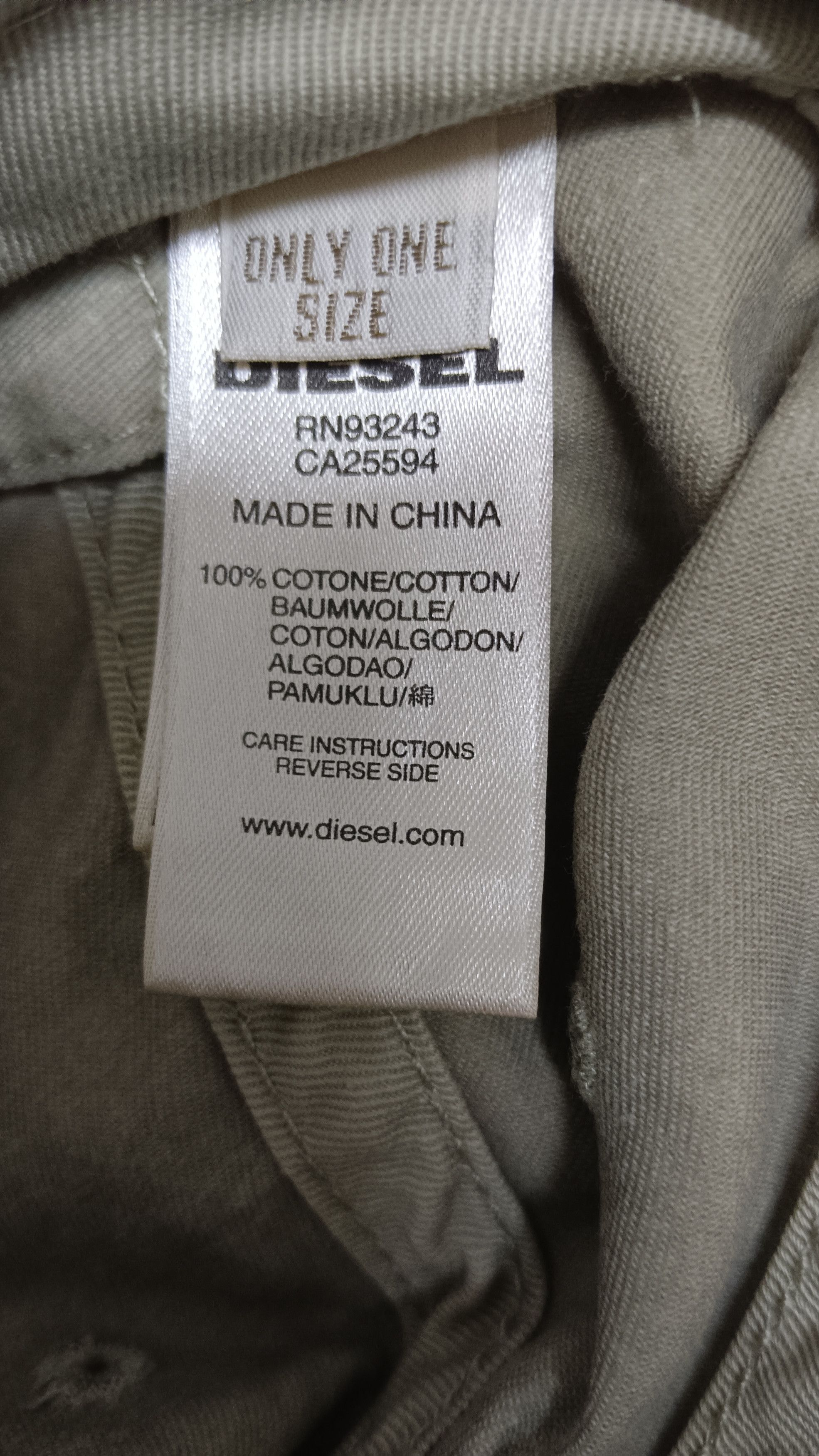 Diesel DIESEL AIROTIC Distressed Six Panels Hat Size ONE SIZE - 8 Thumbnail