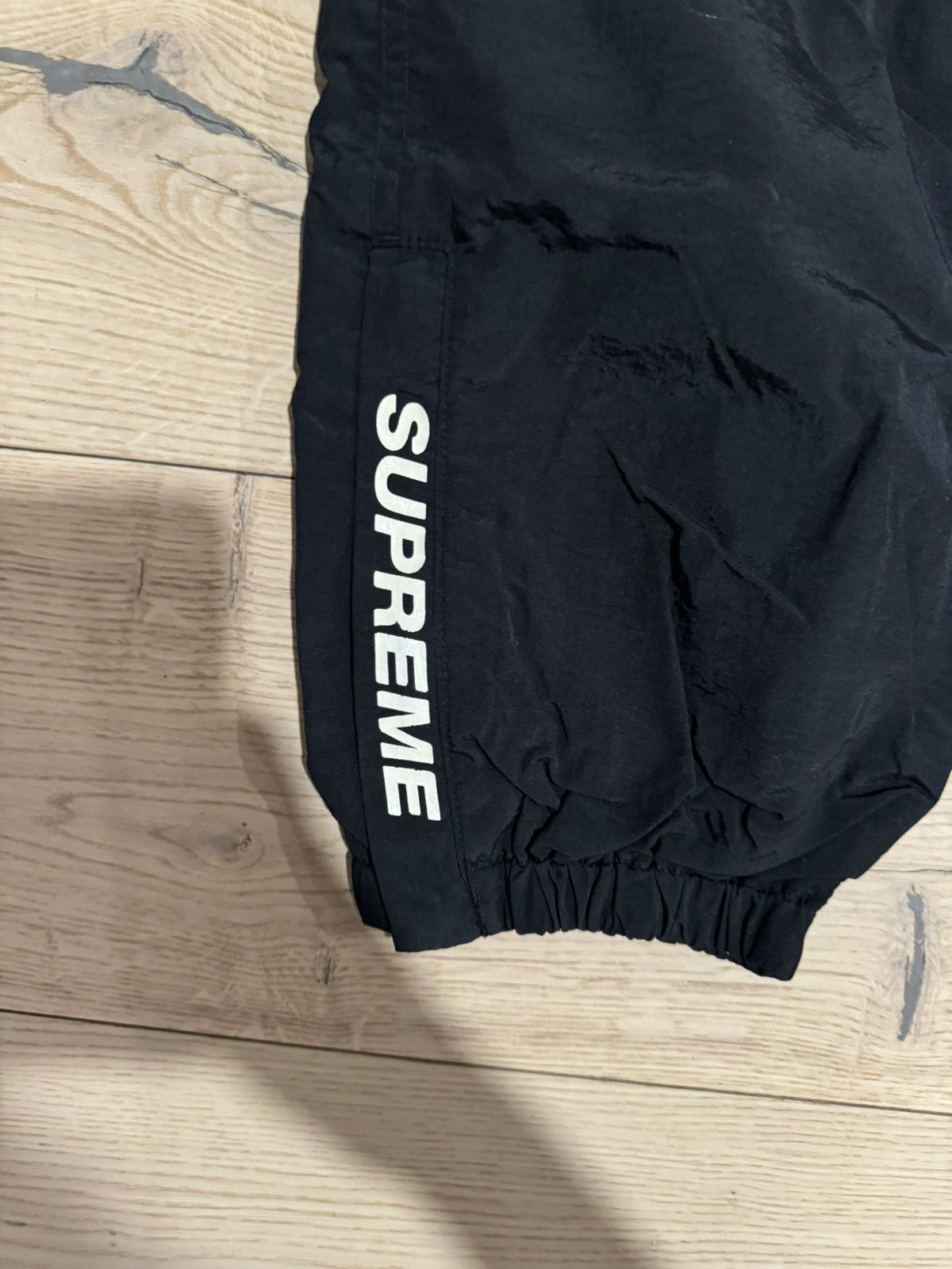 Supreme Supreme warm up track pants black size small | Grailed