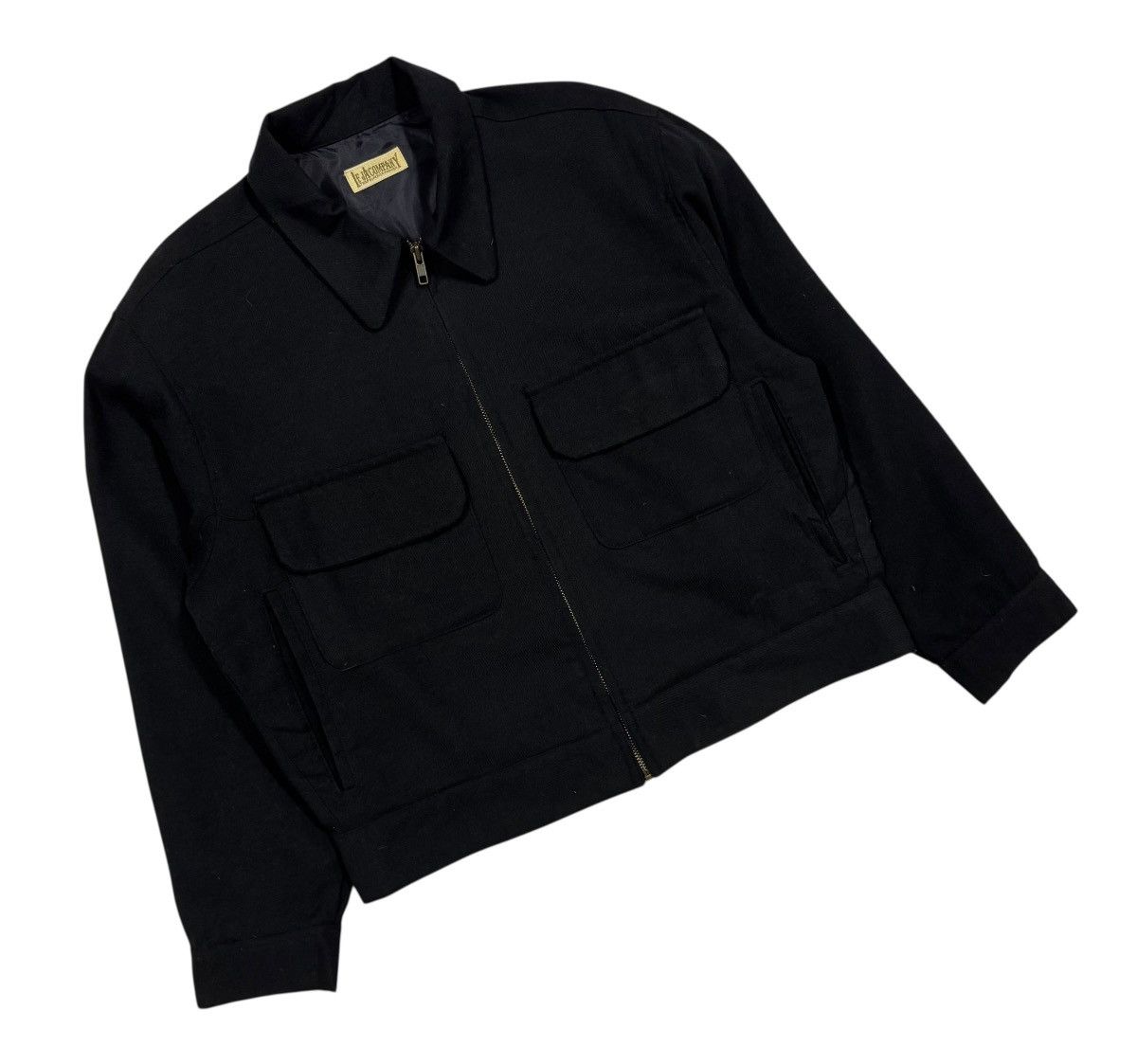 Garment Reproduction of Workers Vtg🔥80’s Gabardine Wool Worker Patch Pocket Boxy Jacket Size US L / EU 52-54 / 3 - 6 Thumbnail