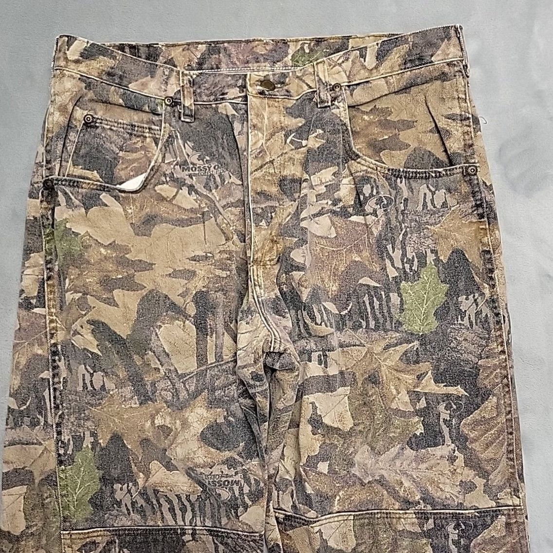 Wrangler VTG Wrangler Camouflage Jeans Mens 36x30 Brown Mossy Oak Forest Floor Double Knee Pant Size US 36 / EU 52 - 3 Thumbnail