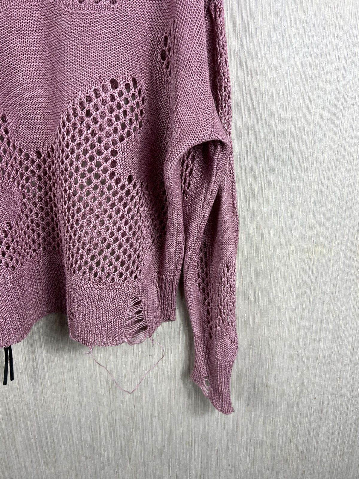 Diesel Diesel distressed open knit thrashed sweater oversize spider Size XS / US 0-2 / IT 36-38 - 20 Thumbnail