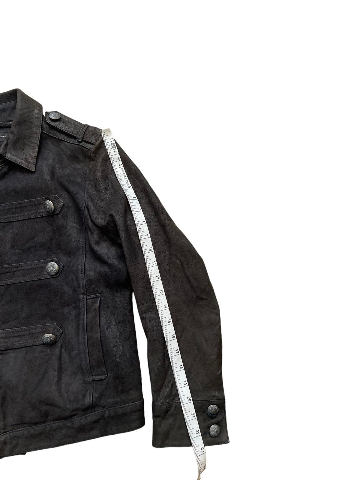 ato THE, TWELVE ( ato ) Patina Goatskin Leather Jacket Cropped Size US S / EU 44-46 / 1 - 4 Thumbnail