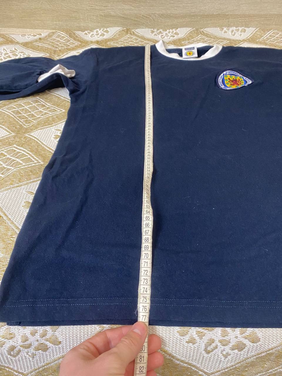 Vintage 🔥 1960s Scotland Retro Long Sleeve Jersey Shirt Score Draw Size US XL / EU 56 / 4 - 12 Thumbnail