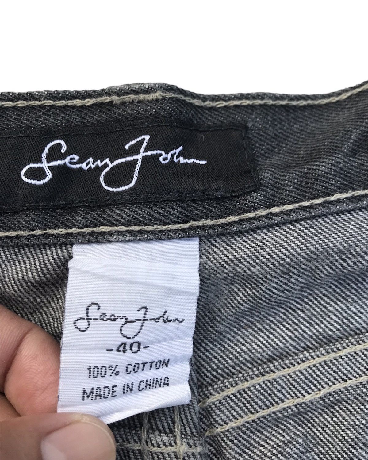 JNCO × Sean John Vintage Sean John Baggy Denim Pants Size US 38 / EU 54 - 11 Thumbnail