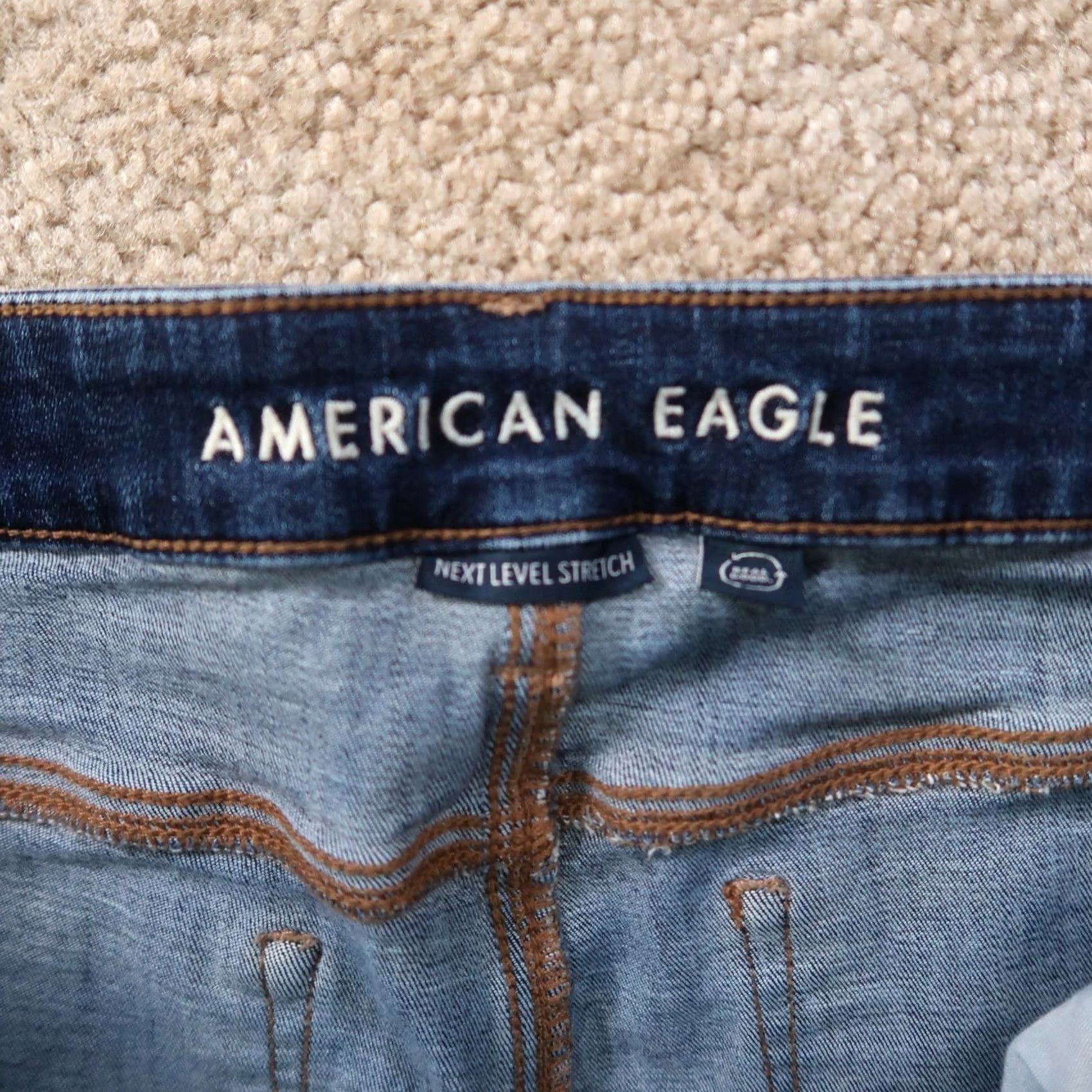 American Eagle Outfitters VINTAGE American Eagle Outfitters Jeans? (No, Vintage: No) -> American Eagle high skinny Kick Bootcut Jeans Women's 18L Next Level Stretch Size 40" / US 18 - 3 Thumbnail