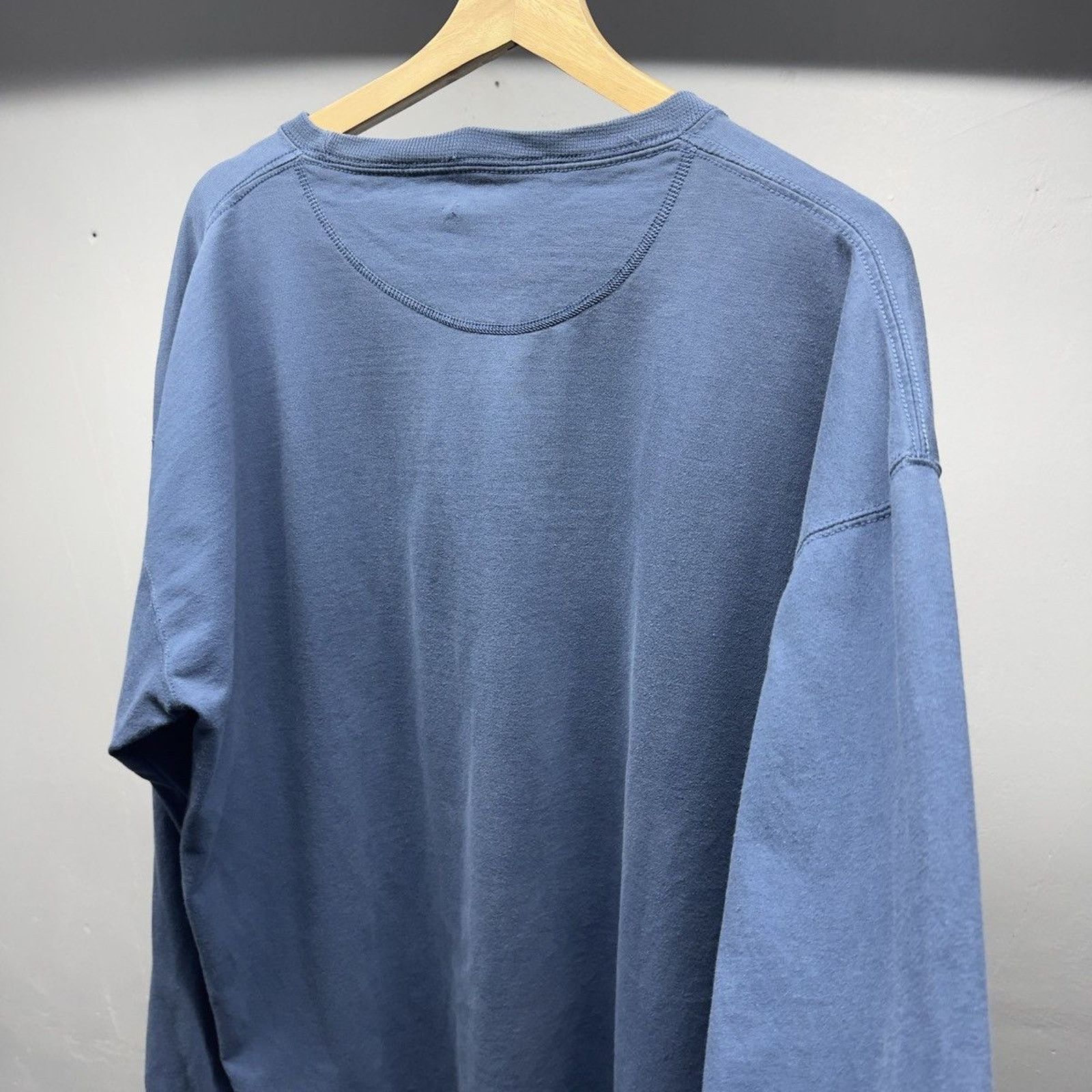 Vintage Faded Russell Athletic Blue Longsleeve Shirt ERD Grunge Size US XL / EU 56 / 4 - 6 Thumbnail
