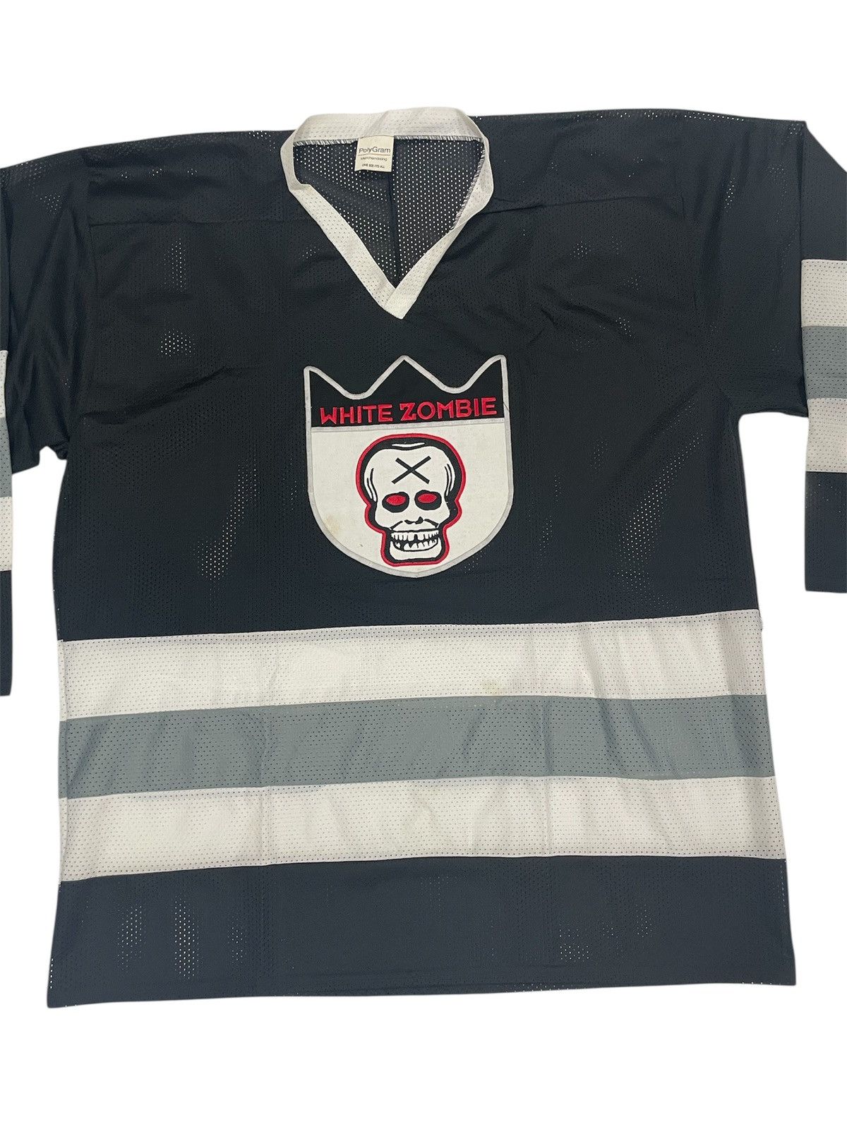 Band Tees Vintage 90’s White Zombie band Hockey Jersey Polygram Skull Size US XL / EU 56 / 4 - 4 Thumbnail