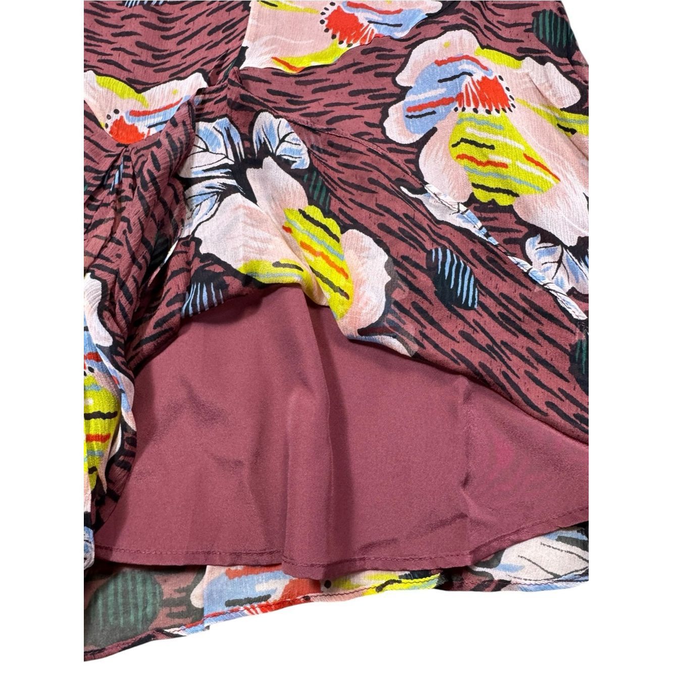 Joie NWT New $428 Joie Odilia Mini Silk Long Sleeve Dress In Oxb Size XS / US 0-2 / IT 36-38 - 9 Thumbnail