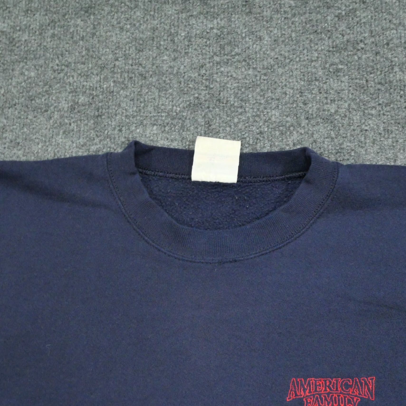 Vintage VINTAGE American Family Insurance Sweatshirt Adult XL Blue Pullover Distressed Sweatshirt Logo 90s Unisex Mens Womens Size US XL / EU 56 / 4 - 3 Thumbnail