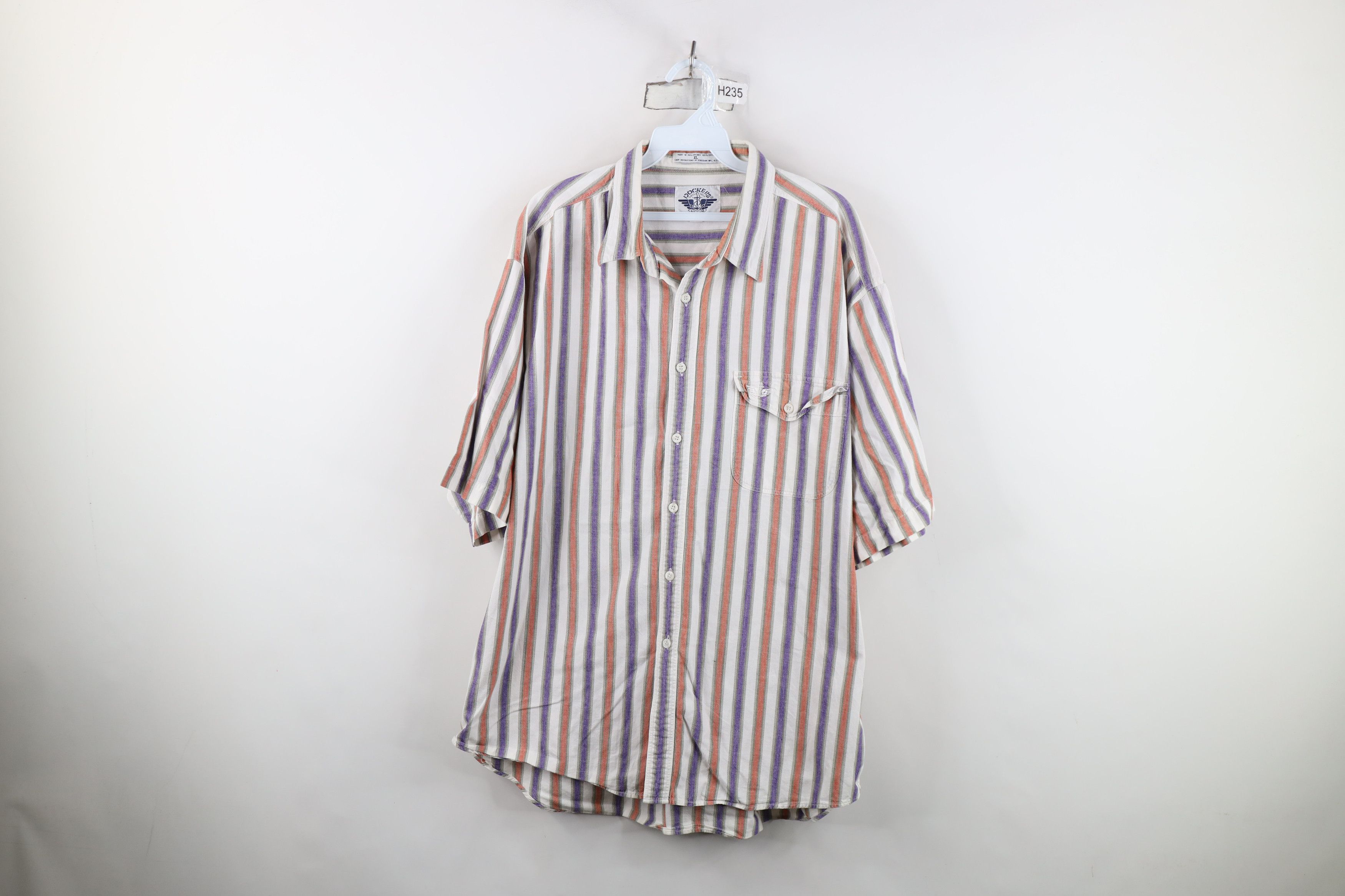 Vintage Vintage 90s Streetwear Baggy Fit Short Sleeve Button Shirt Size US XL / EU 56 / 4 - 1 Thumbnail