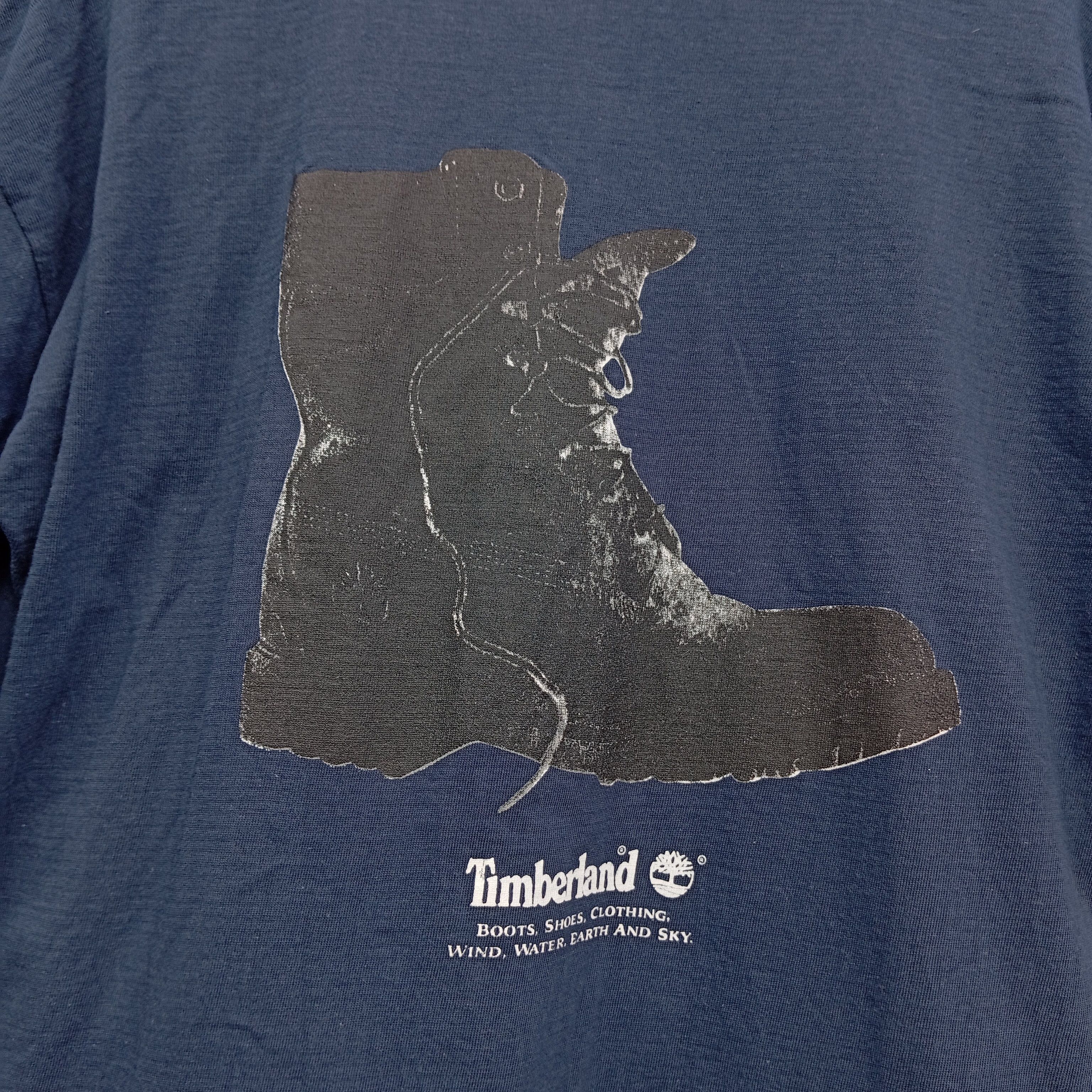 Timberland vintage rare 90s Timberland Give Racism The Boot t shirt Size US L / EU 52-54 / 3 - 7 Thumbnail