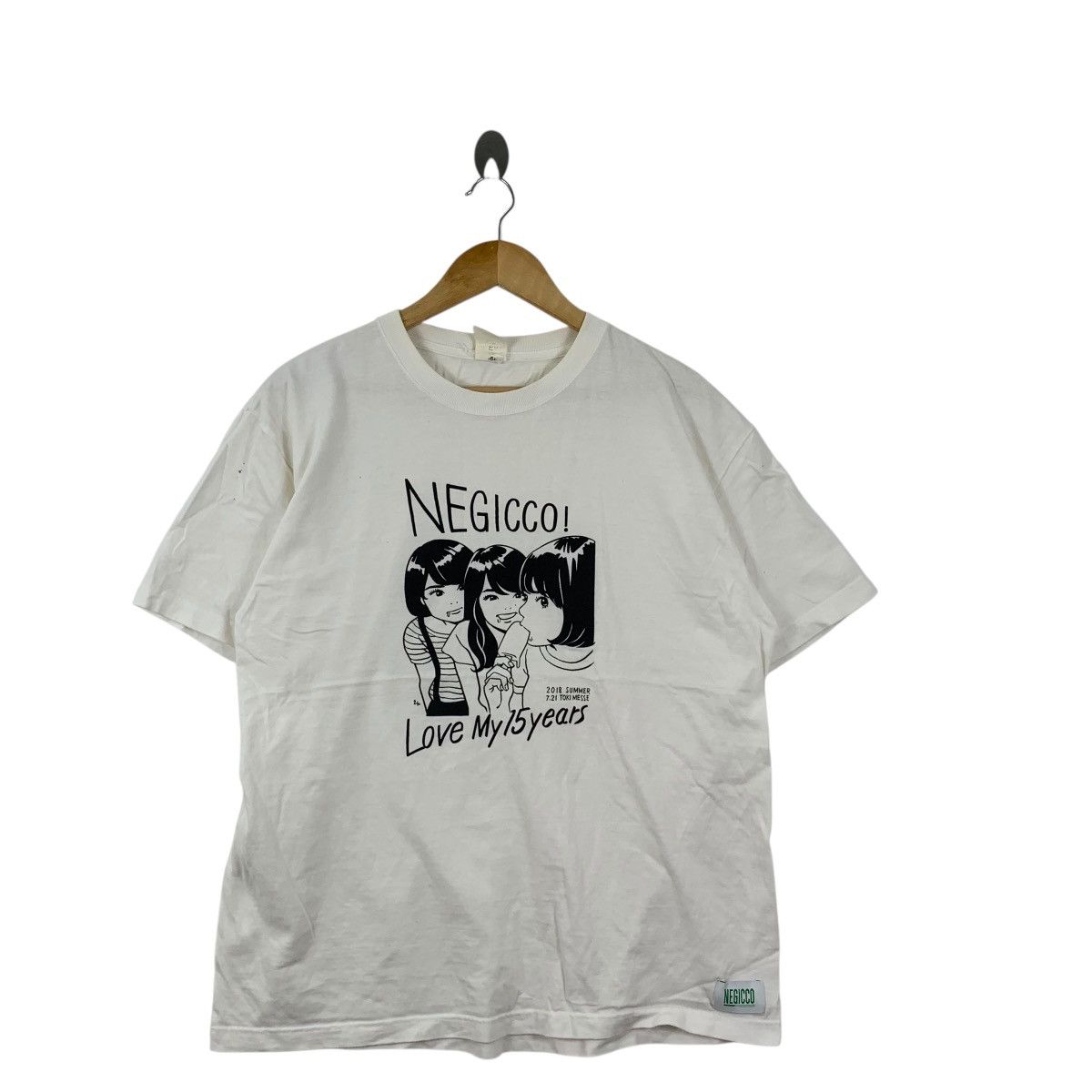 Band Tees NEGICCO JAPAN IDOL Group Nao Megu Kaede Tee Shirt Top 2018 Size US M / EU 48-50 / 2 - 4 Thumbnail