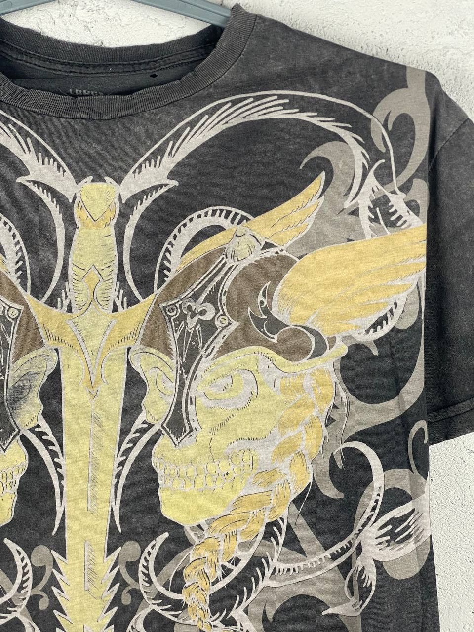 Affliction × JNCO × Vintage Crazy Vintage Y2K Affliction Style Cross T Shirt Grunge Size US L / EU 52-54 / 3 - 5 Thumbnail