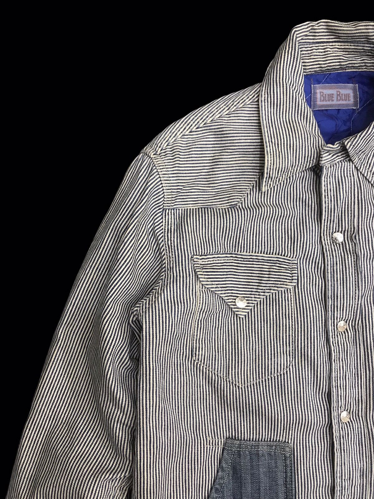 Blue Blue Japan 💥ARCHIVAL💥BLUE BLUE HYBRID HICKORY X HBT JACKET F206 Size US XS / EU 42 / 0 - 6 Thumbnail