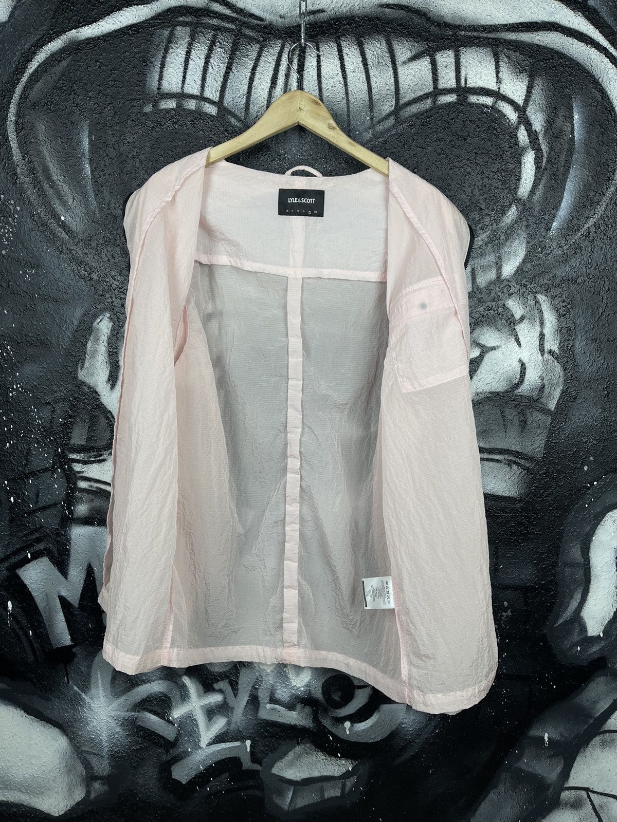 Lyle & Scott Lyle&Scott Casual Full Zip Pink Overshot Jacket Size XL Size US XL / EU 56 / 4 - 8 Thumbnail