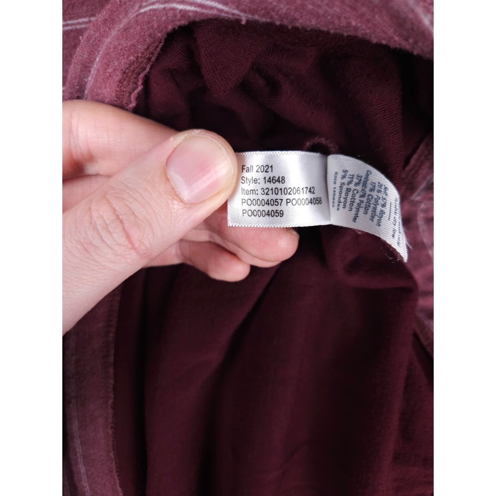 Marine Layer Marine Layer Hoodie Men's XL Red Striped Drawstring Lightweight Rayon Blend Size US XL / EU 56 / 4 - 5 Thumbnail