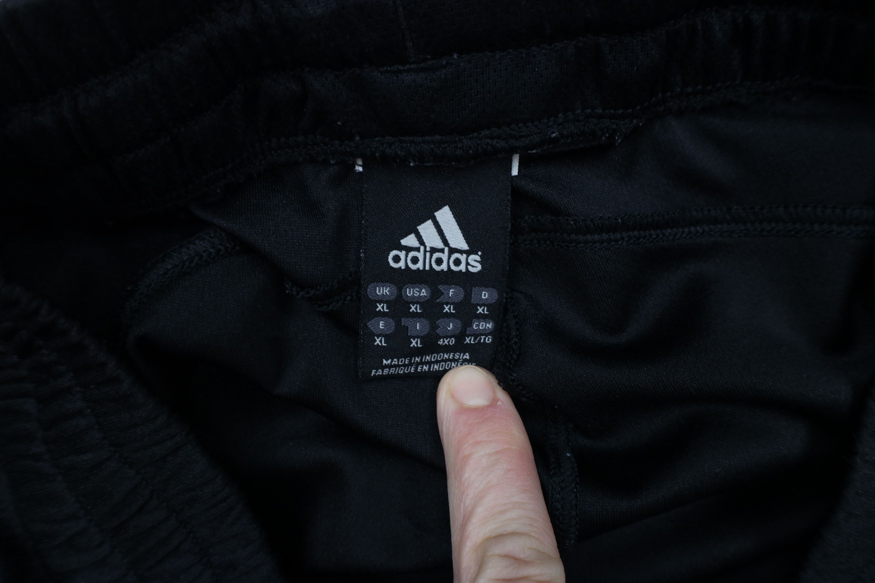 Adidas × Vintage Vintage Y2K Adidas Spell Out Striped Wide Leg Pants Black Size US 38 / EU 54 - 9 Thumbnail