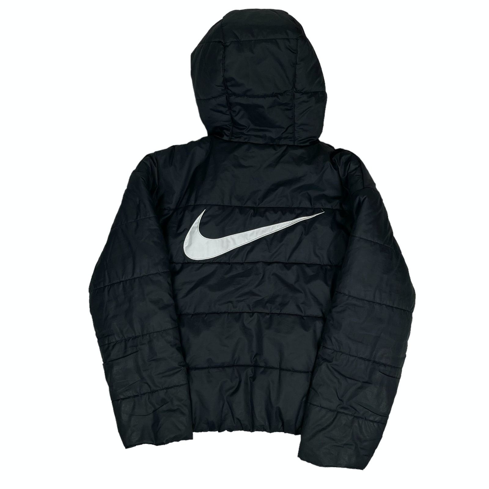 Nike Nike Women Black Long Sleeve Full Zip Hooded Puffer Jacket S Size S / US 4 / IT 40 - 10 Thumbnail