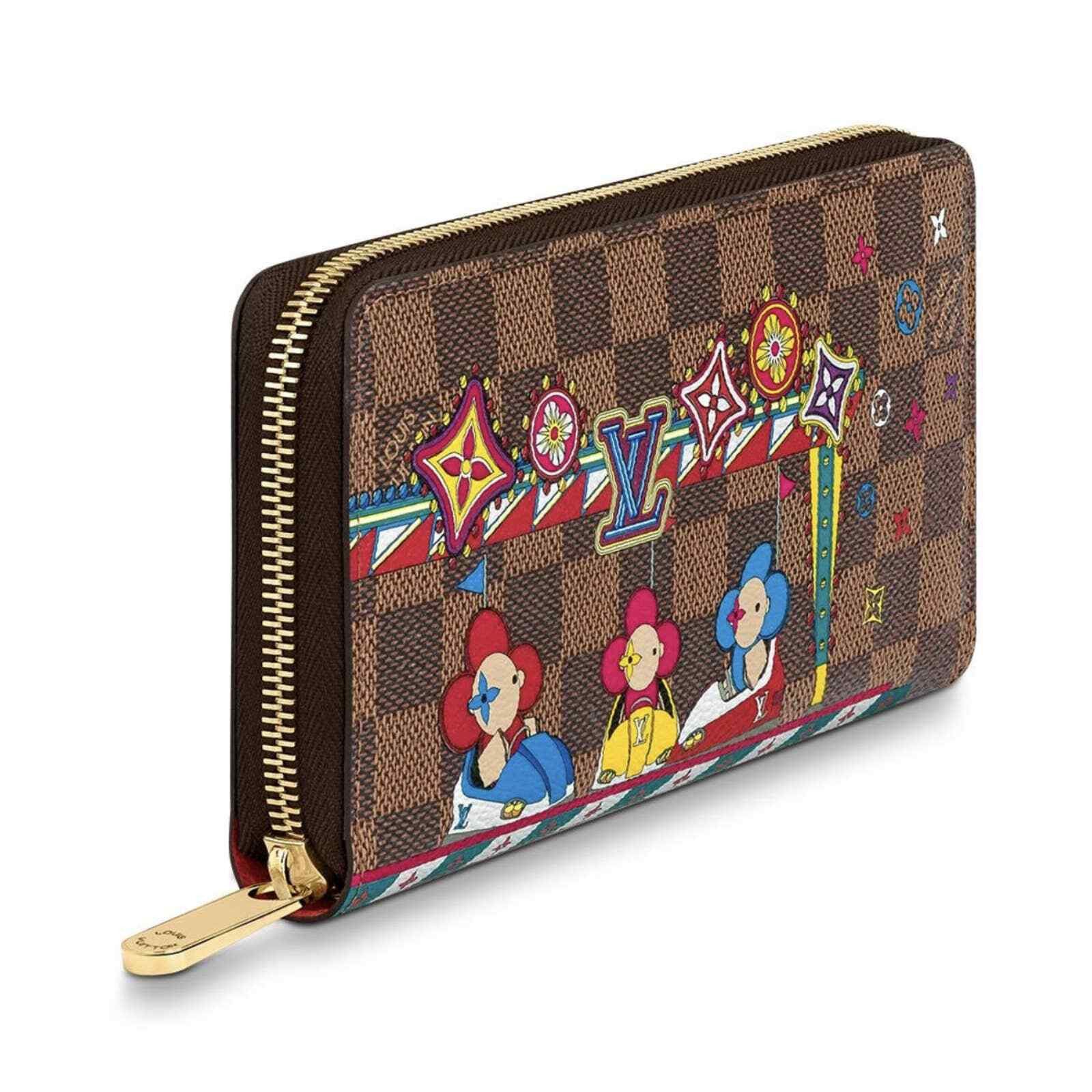 Louis Vuitton Louis Vuitton Vivienne Damier Ebene Purse Zippy Wallet Size ONE SIZE - 3 Thumbnail