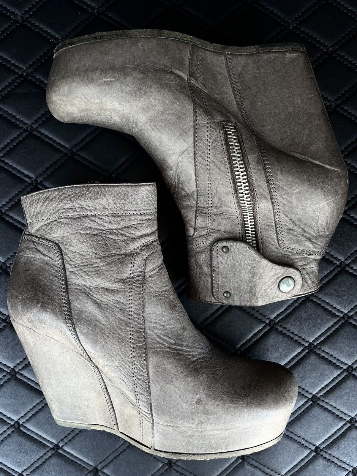 Rick Owens Rick Owens Wedge Ankle Boots Size US 8 / IT 38 - 4 Thumbnail