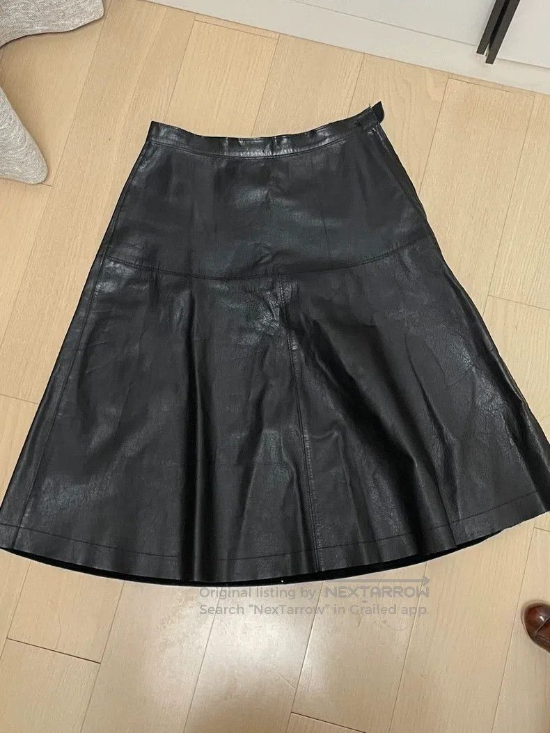 Comme des Garcons Comme Des Garcons size M Leather skirt Size 24" / US 00 / IT 34 - 1 Thumbnail