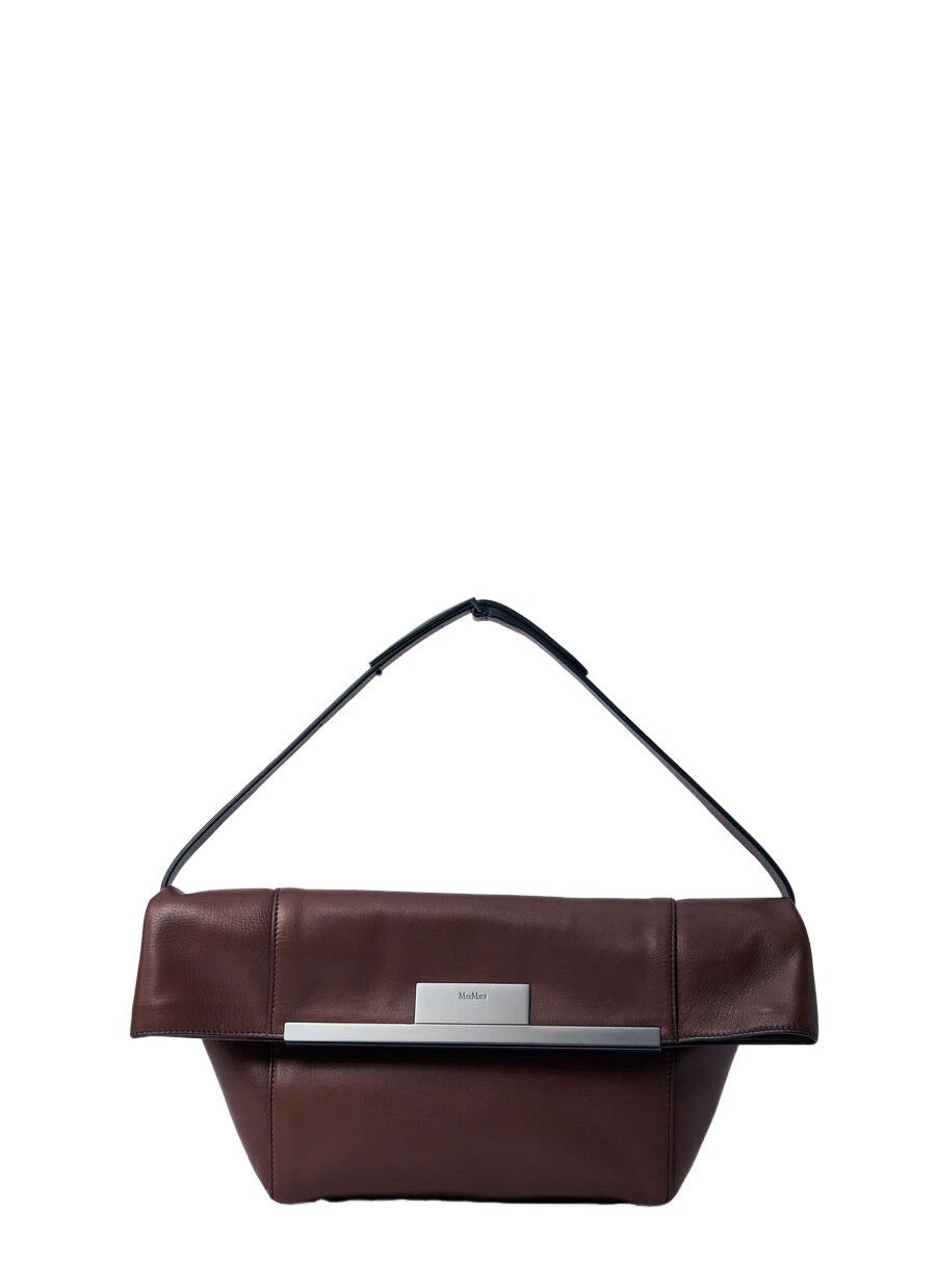 Max Mara MAX MARA Brown Leather Shoulder Bag New And Authentic Size ONE SIZE - 1 Thumbnail