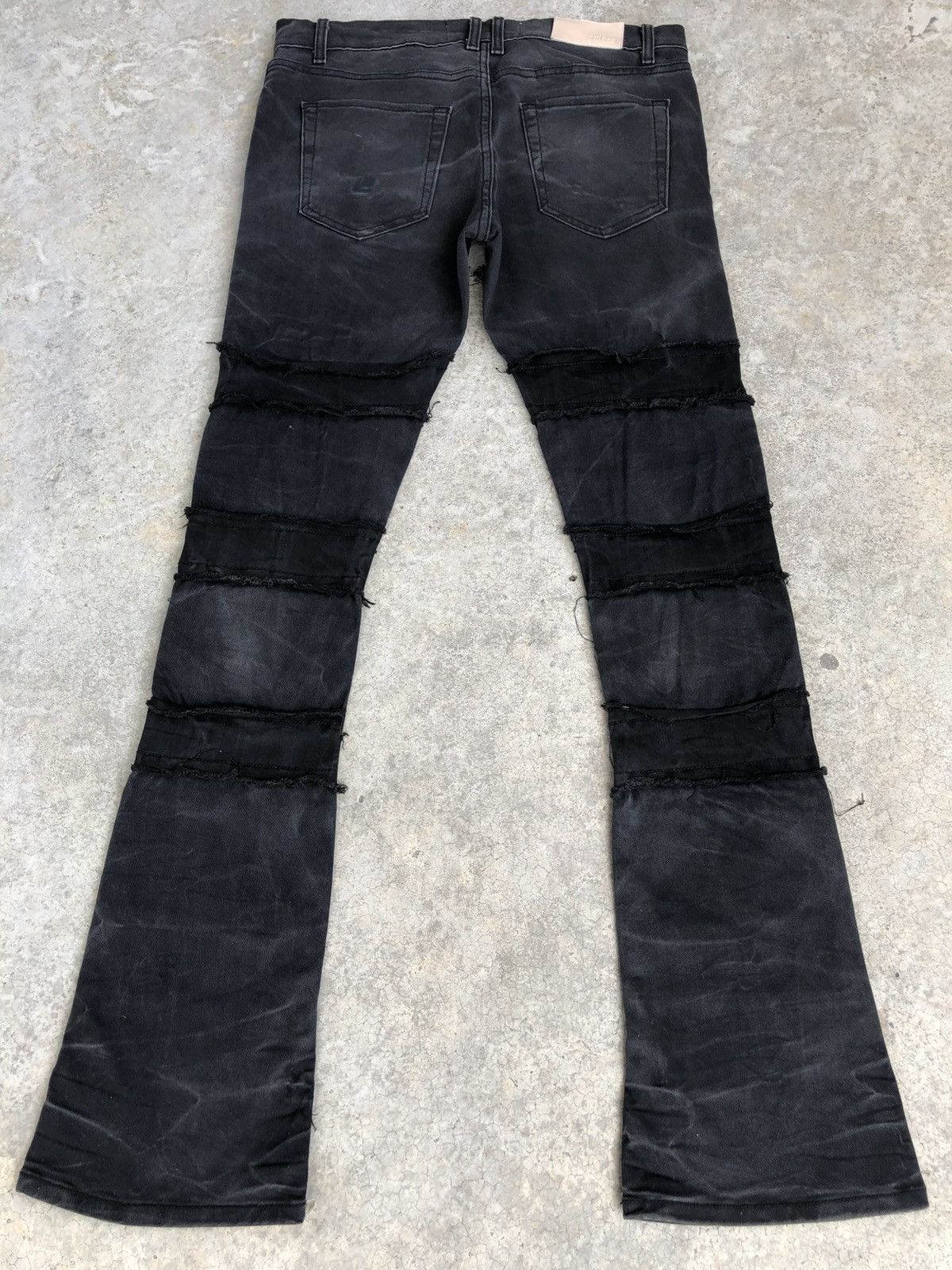 Jeans Dirty Pants faded crash denim thrashed y2k distressed