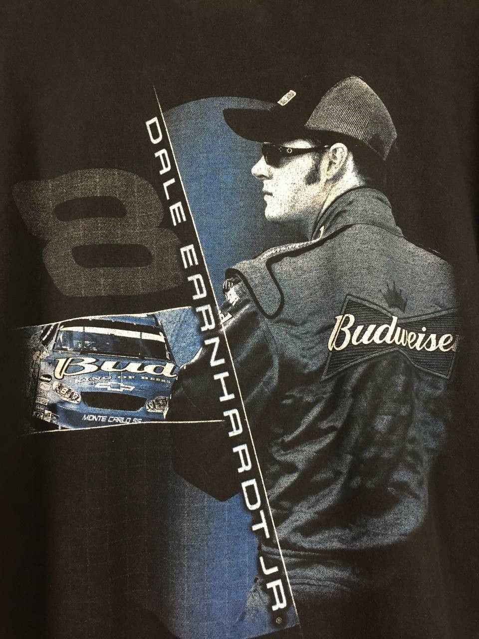 NASCAR Vtg Dale Earnhardt Jr. Budweiser Nascar Tee Size US XL / EU 56 / 4 - 3 Thumbnail