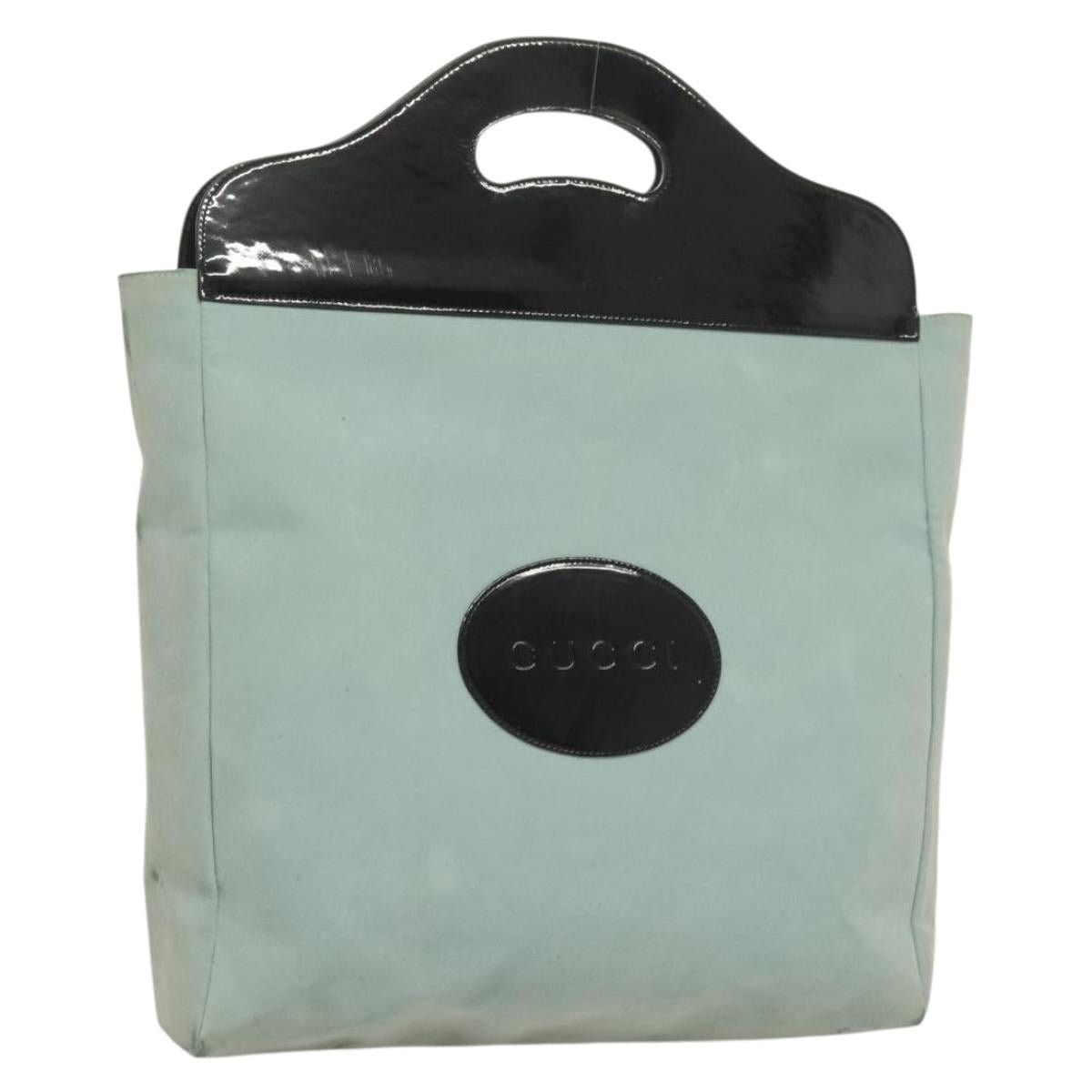 Gucci GUCCI Handbag Suede Light Blue Black 002 002 Size ONE SIZE - 1 Thumbnail