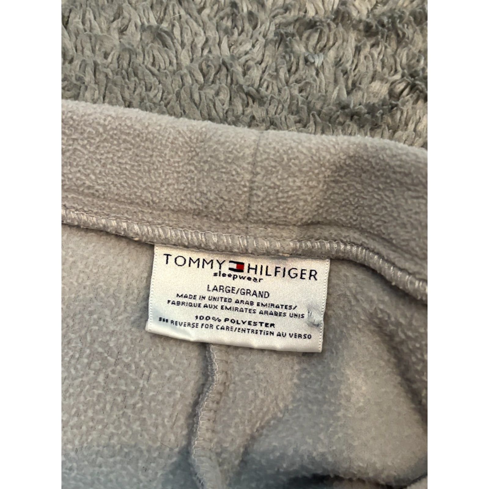 Tommy Hilfiger Tommy Hilfiger Sleepwear Sweatpants Mens Large Gray Fleece Soft Cinch Hem Lounge Pants Mens Ceramic? Size US 33 - 4 Thumbnail