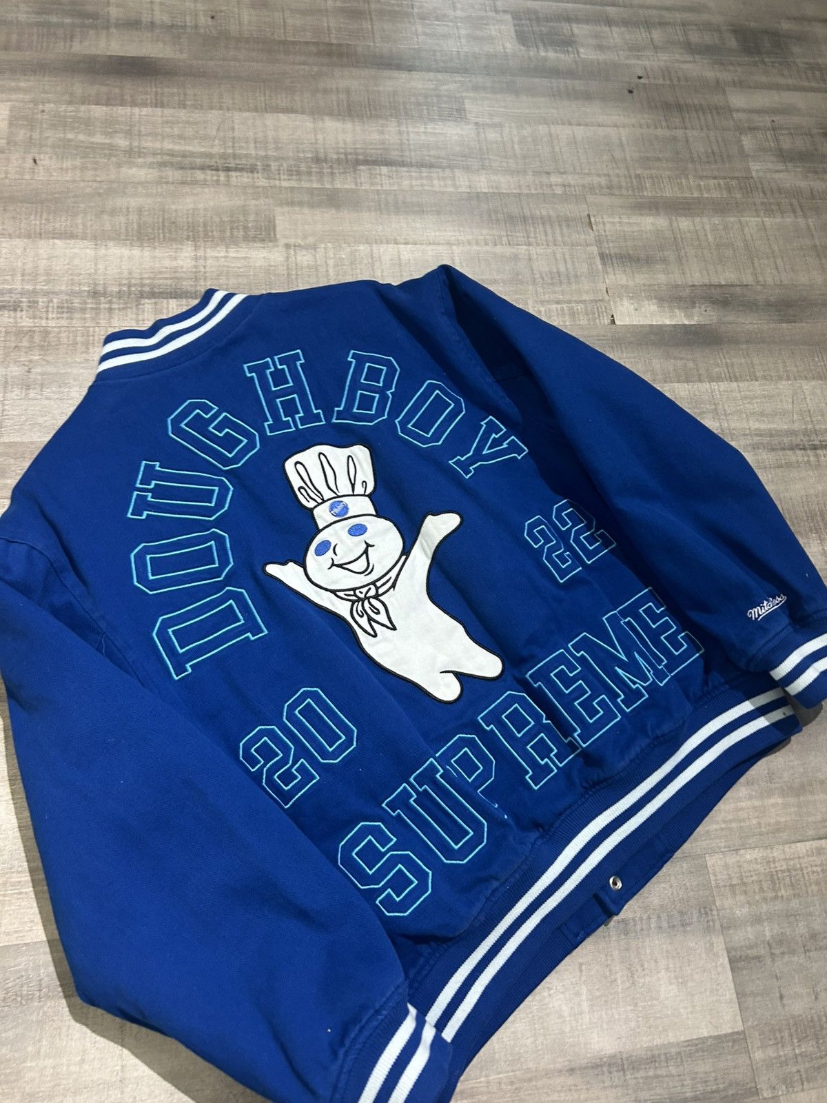 Supreme Supreme x Mitchell & Ness Doughboy Twill Varsity Jacket Size US M / EU 48-50 / 2 - 5 Thumbnail