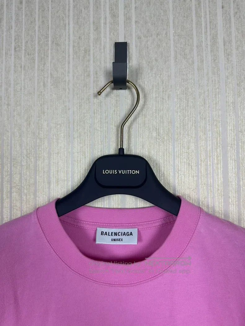 Balenciaga Balenciaga Pink logo short sleeve Size US S / EU 44-46 / 1 - 2 Thumbnail