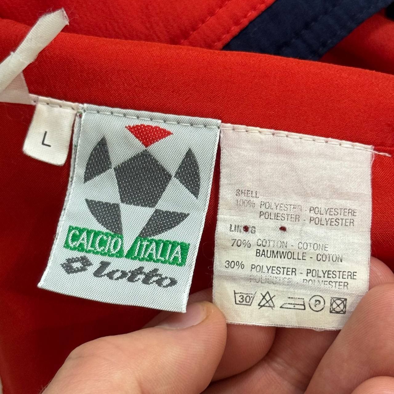 Lotto Sport × Vintage Vintage 1994-96 Switzerland Lotto Player Issue Track Jacket Size US L / EU 52-54 / 3 - 9 Thumbnail