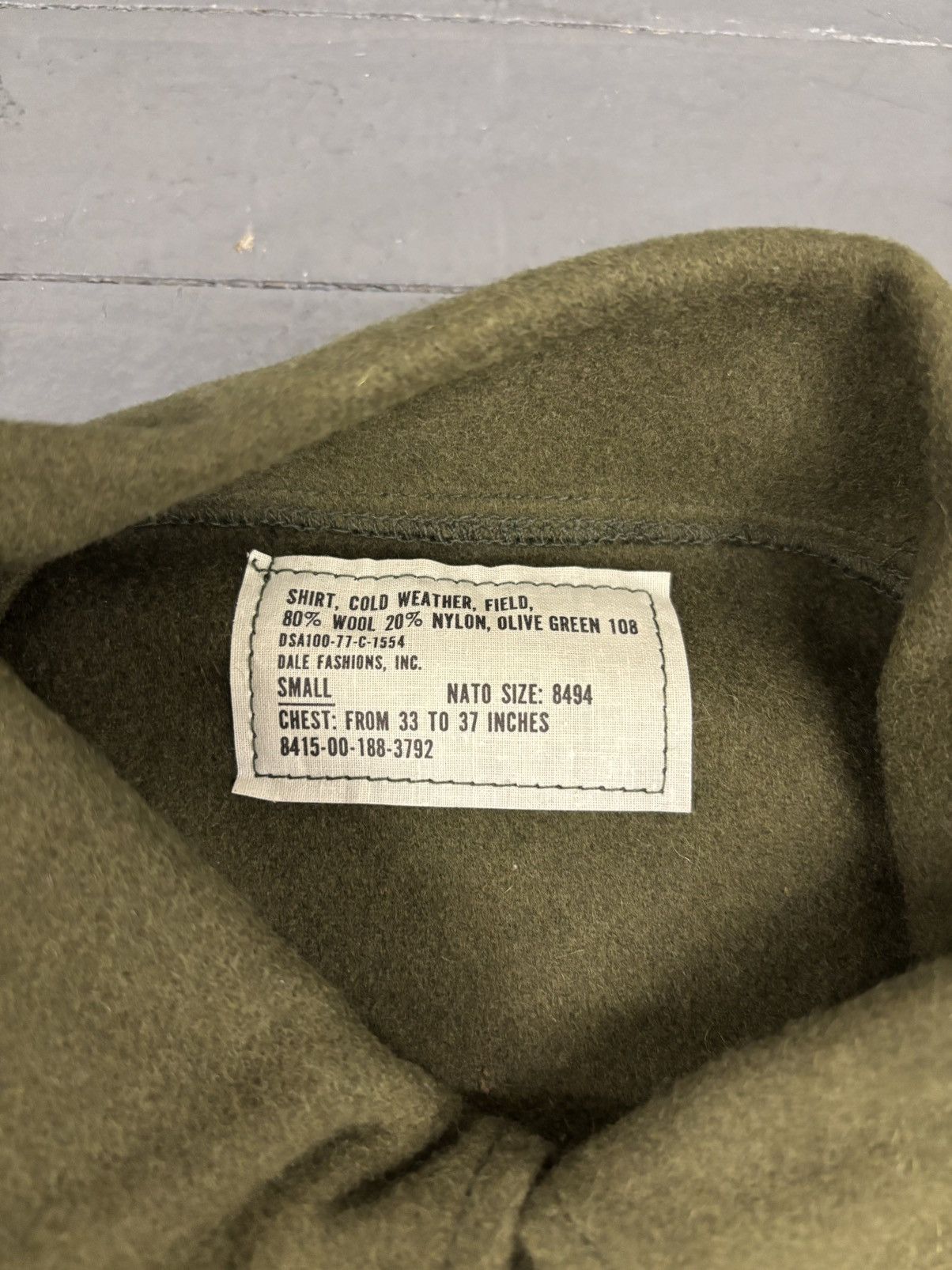 Vintage Vintage 70s military wool jacket Size US S / EU 44-46 / 1 - 3 Thumbnail