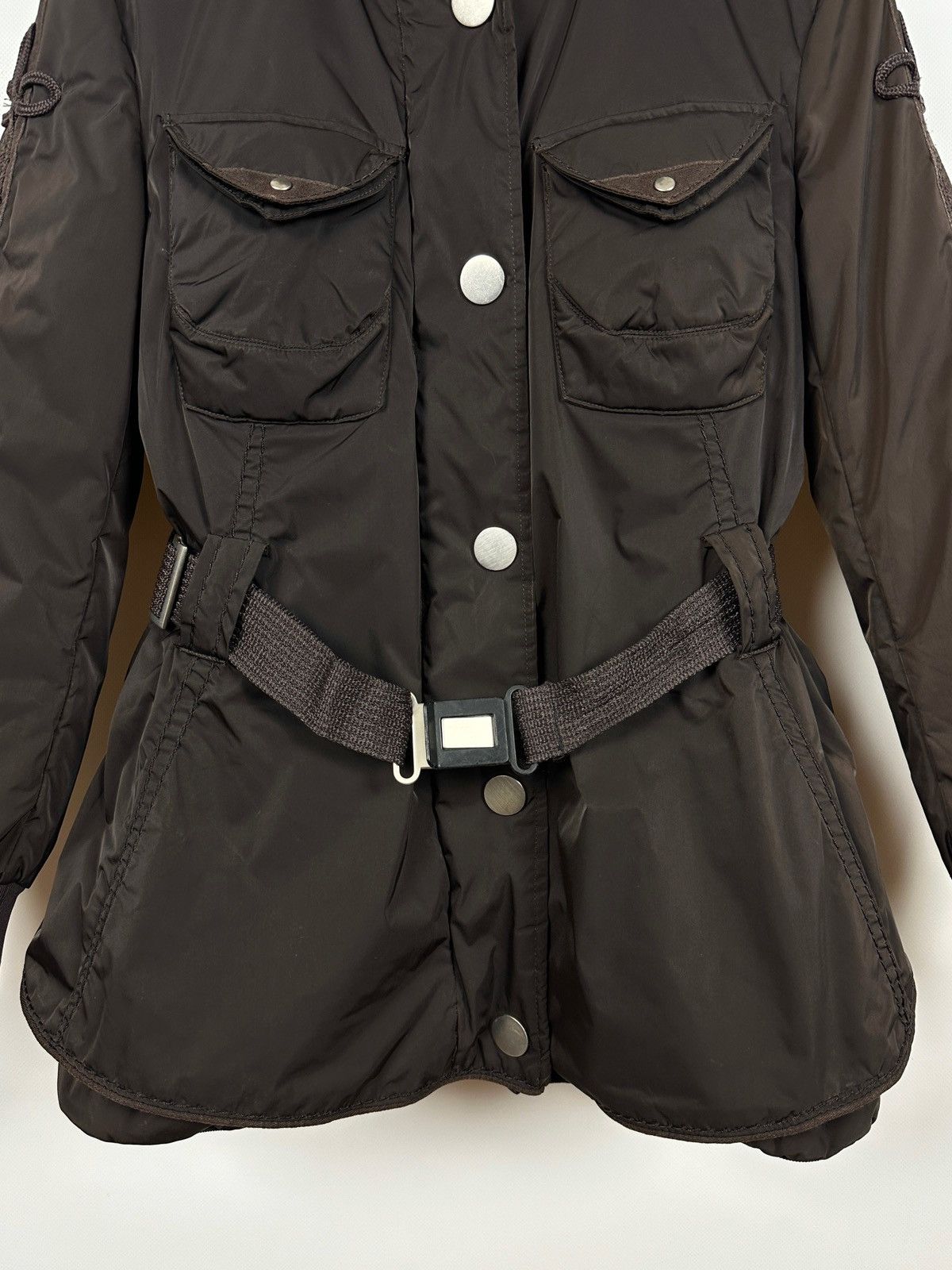 Marithe + Francois Girbaud Marithé+François Girbaud Brown Hooded Down Puffer Jacket Size M / US 6-8 / IT 42-44 - 10 Thumbnail