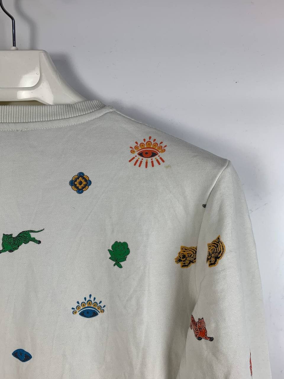 Kenzo Kenzo sweatshirt white multi cotton S Size US S / EU 44-46 / 1 - 12 Thumbnail