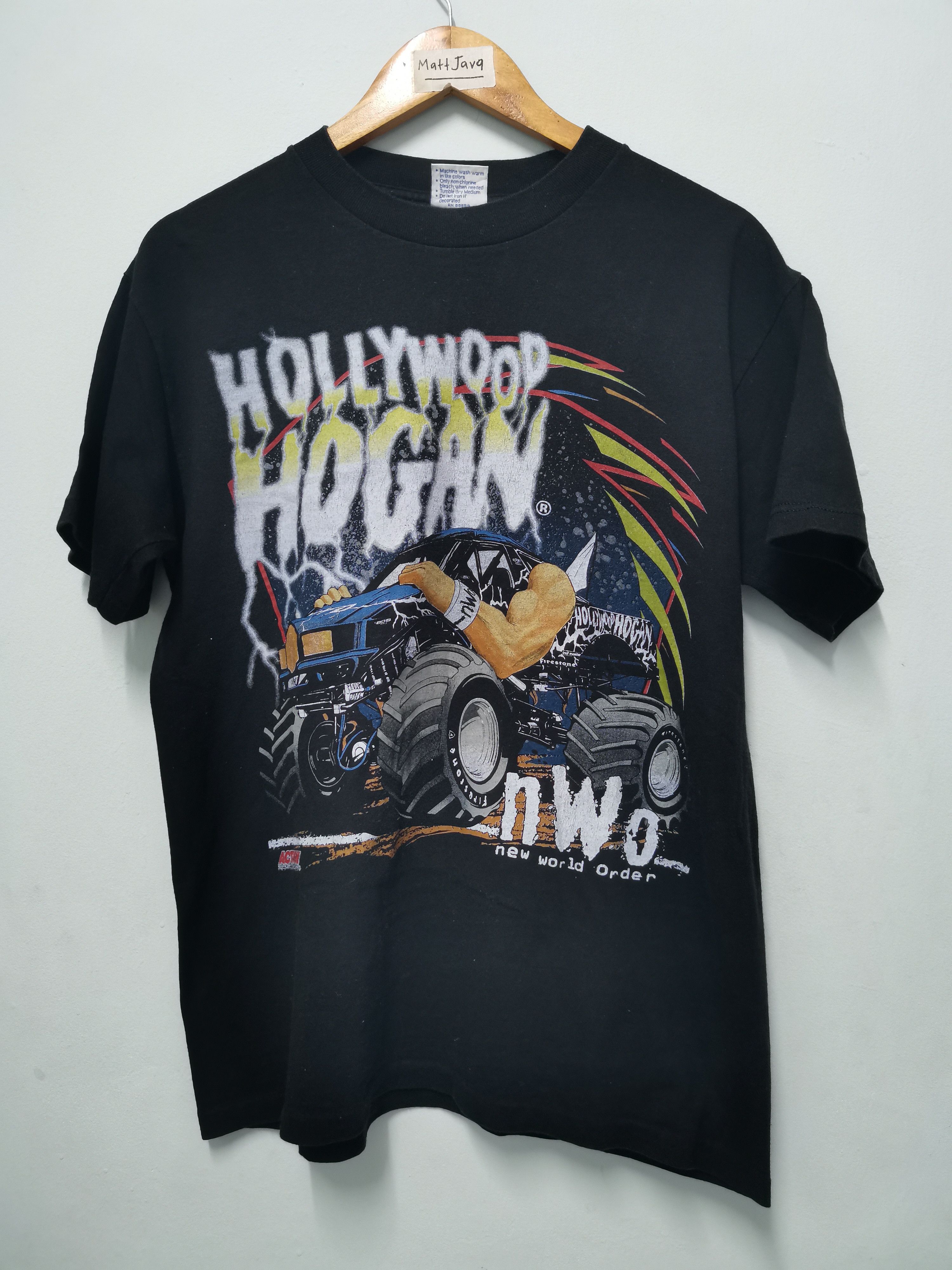 Vintage Vintage Hollywood Hogan NWO Wrestling Tee WWF Rock Austin Size US M / EU 48-50 / 2 - 2 Thumbnail