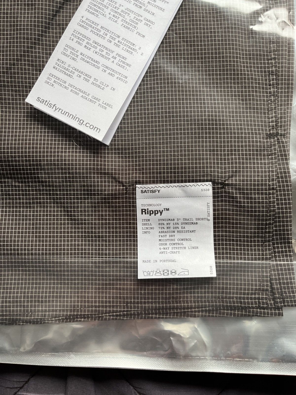 Satisfy Satisfy Rippy Dyneema 3 Inch Trail Shorts Quicksand Size US 32 / EU 48 - 10 Thumbnail