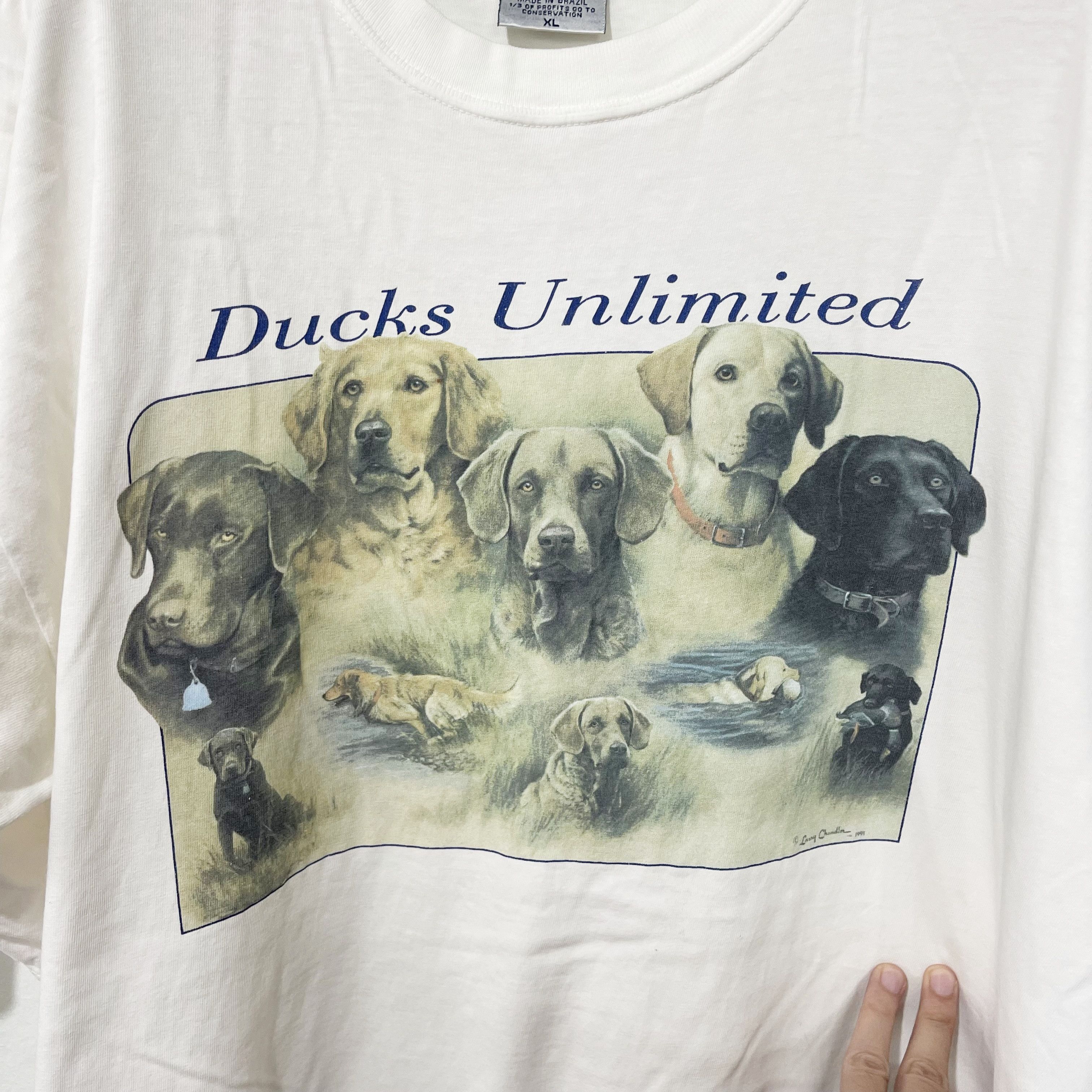Vintage Vintage 90s Ducks Unlimited T-Shirt Size US XL / EU 56 / 4 - 2 Thumbnail