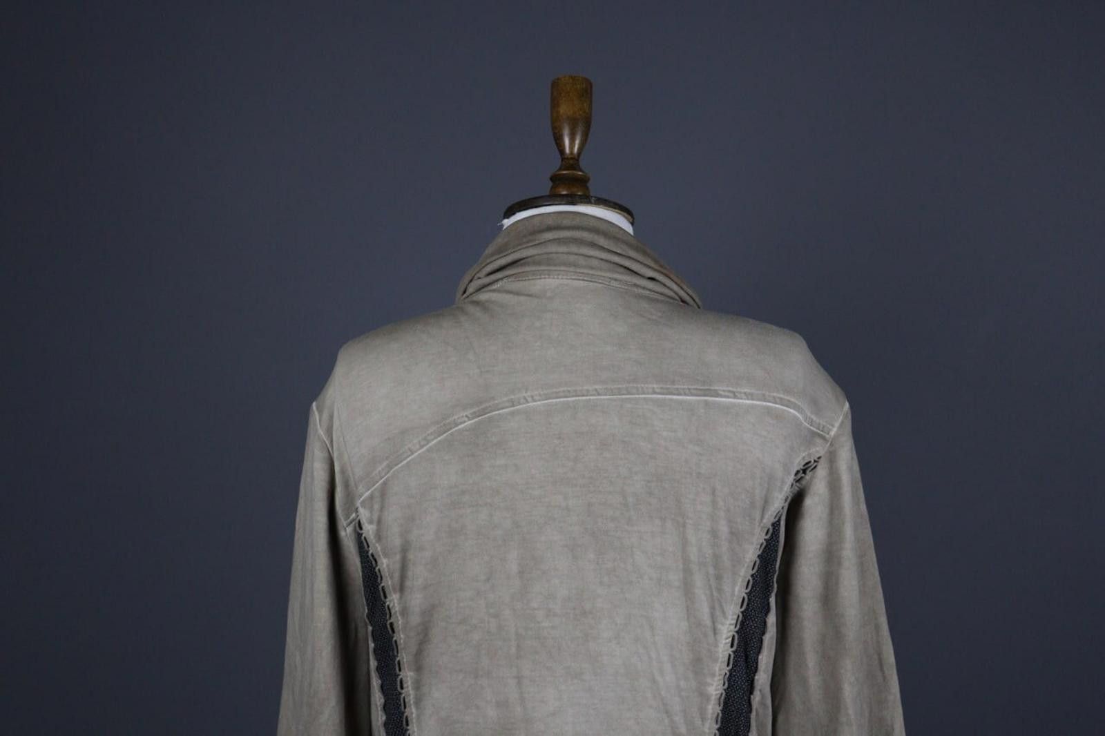 Bottega Veneta Bottega by Elisa Cavaletti Beige Coat Jacket Size L Size L / US 10 / IT 46 - 6 Thumbnail