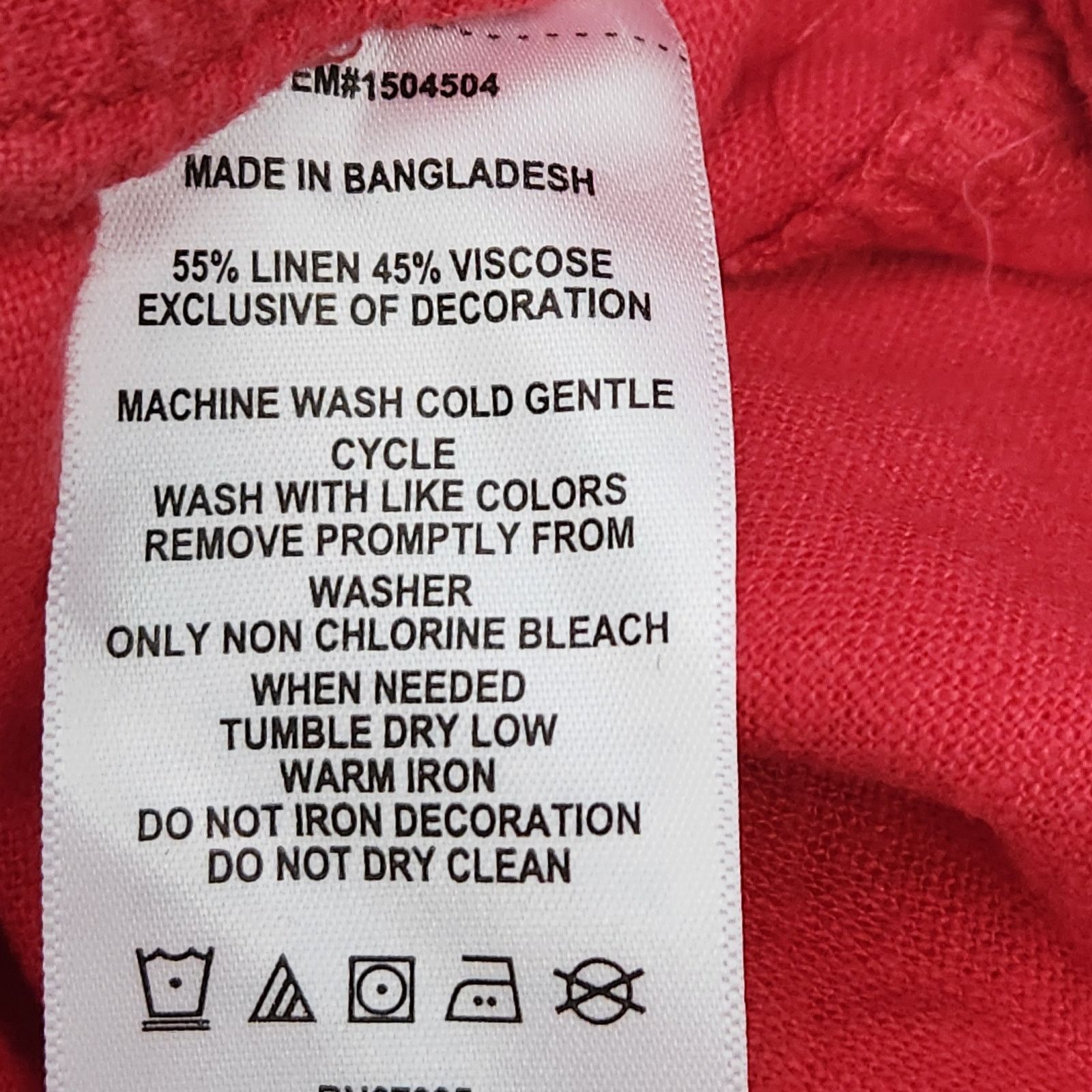 Nautica Nautica Red Drawstring Waist Slashed Pockets Shorts Large Size 34" / US 12 / IT 48 - 5 Thumbnail
