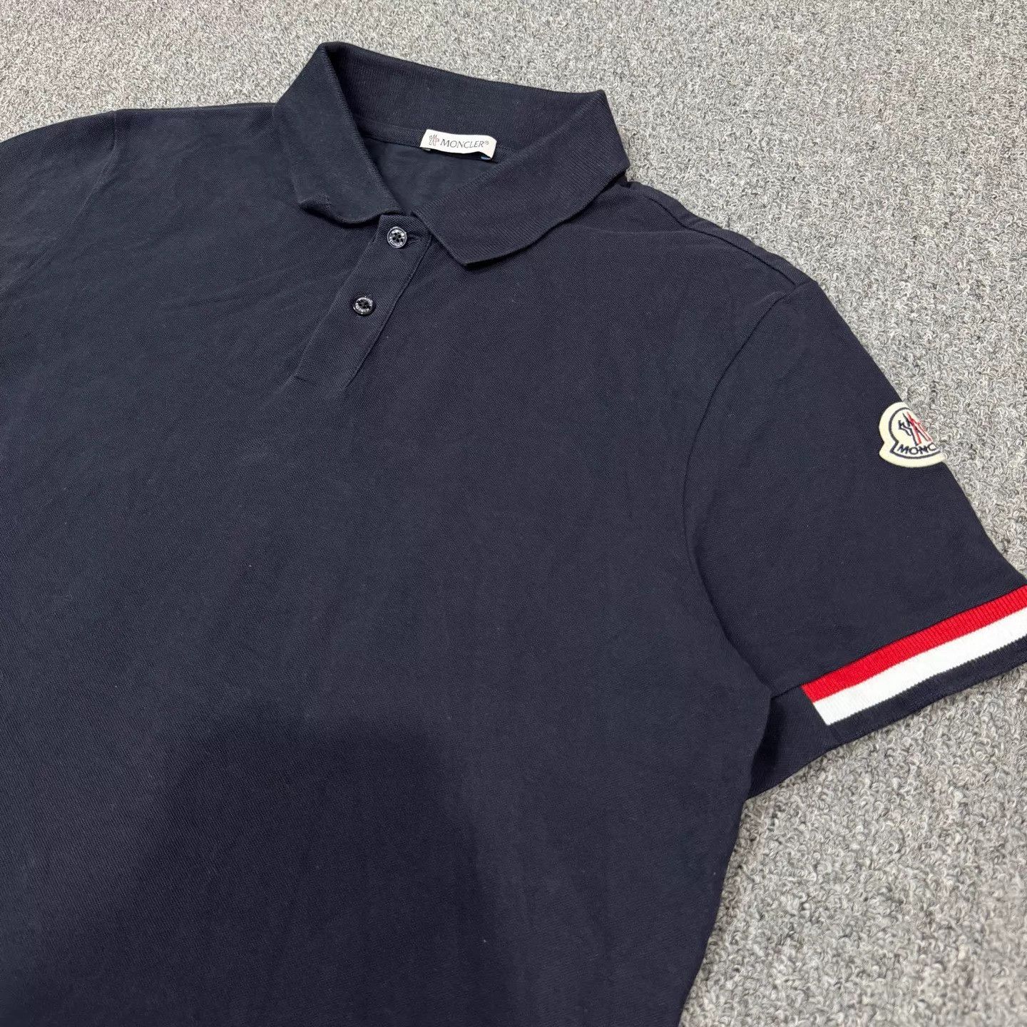 Moncler Moncler Navy Blue Logo Tee M 99 New Size US M / EU 48-50 / 2 - 3 Thumbnail